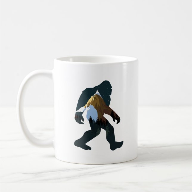 Mug Bigfoot de la forêt nocturne (Gauche)