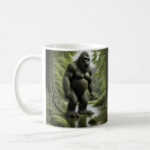Mug Bigfoot debout dans un dessin de Creek