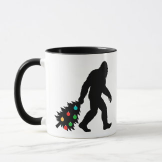 Mug Bigfoot Dragging Christmas Tree