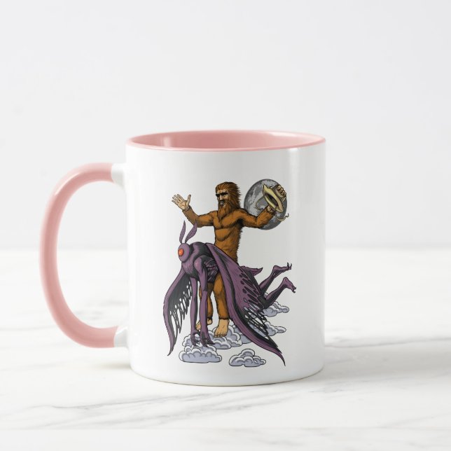 Mug Bigfoot équitation Mothman (Gauche)