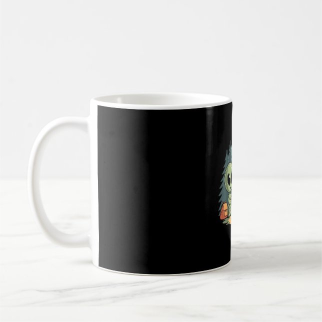 Mug Bigfoot et feu de camp alien drôle sasquatch ovni (Gauche)
