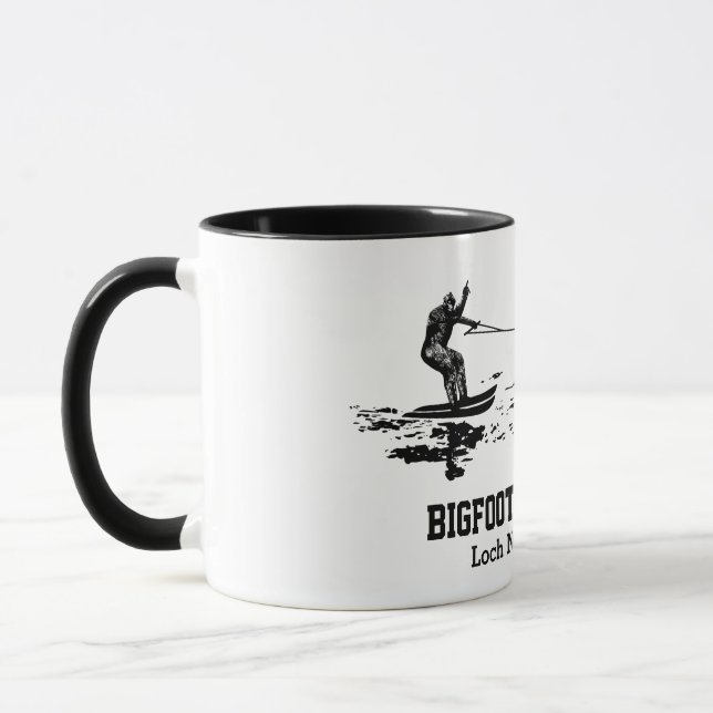 Mug Bigfoot et Nessie Loch Ness Texte personnalisé (Gauche)