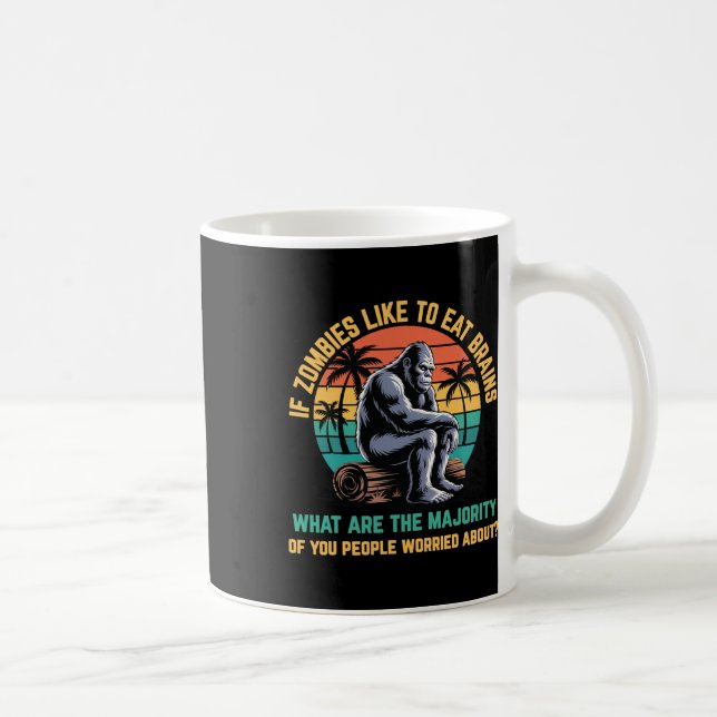 Mug Bigfoot Funny Sasquatch Zombies Horreur Amateur (Droite)