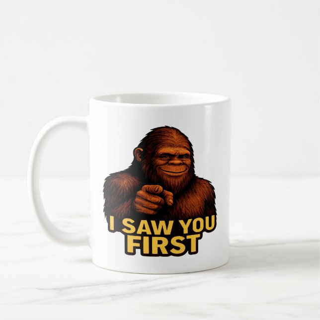Mug Bigfoot Je T'ai Vu En Premier (Gauche)
