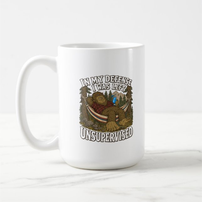 Mug Bigfoot laissé sans surveillance Vacances de campi (Gauche)