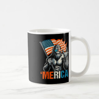 Mug Bigfoot Merica Rock Drapeau Américain Patriotique 