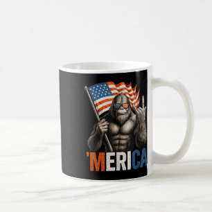 Mug Bigfoot ’mérique Patriotique Sasquatch Faisant du