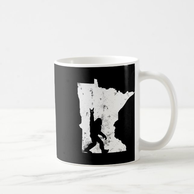 Mug Bigfoot Minnesota State Map Sasquatch Hommes Femme (Droite)