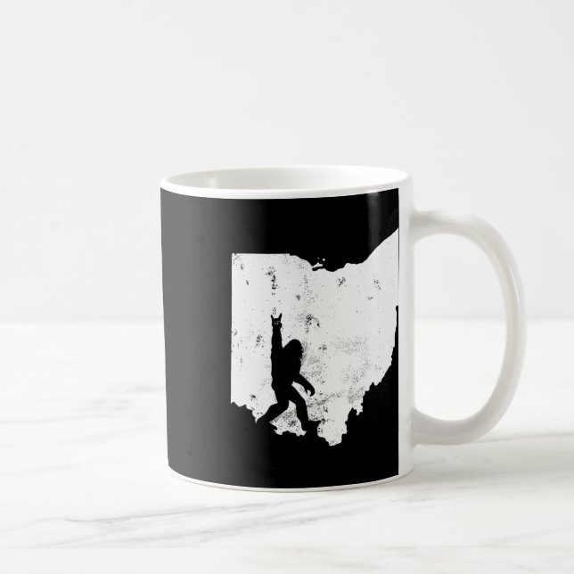 Mug Bigfoot Ohio State Map Sasquatch Hommes Cadeau Fem (Droite)