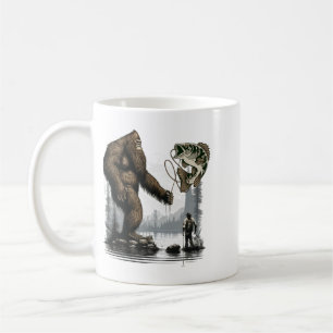 Mug Bigfoot Pêche Drôle Sasquatch Poisson 1