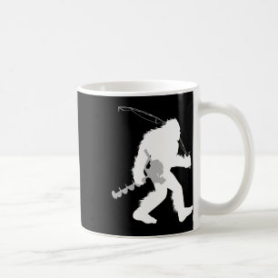 Mug Bigfoot Pêche Glace Yeti Pêcheur Avec Forage Un