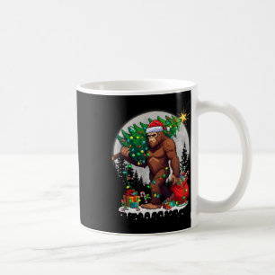 Mug Bigfoot Père Noël Feux d'arbre de Noël Funky Noël