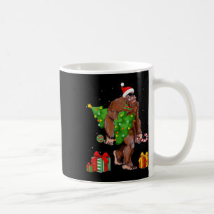 Mug Bigfoot Père Noël Feux d'arbre de Noël Funky Noël