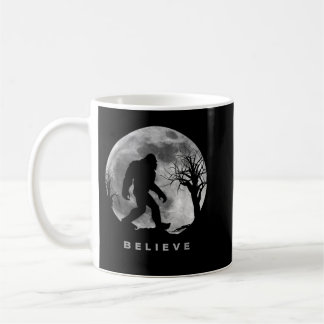 Mug Bigfoot Pleine lune de nuit Je crois Sasquatch Hom
