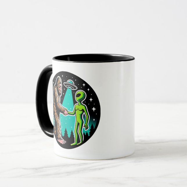 Mug Bigfoot rencontre un Alien (Devant gauche)