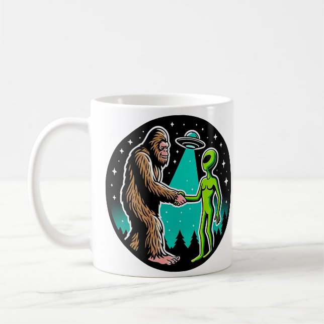 Mug Bigfoot rencontre un Alien (Gauche)