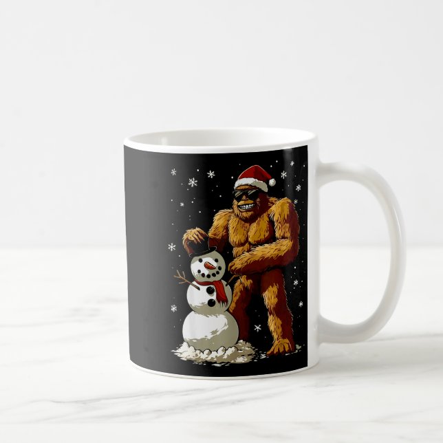 Mug Bigfoot Santa Snowman Kids Boys Men Xmas Christmas (Droite)