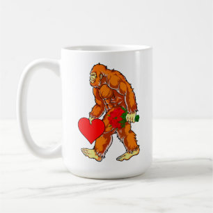 Mug Bigfoot Sasquatch Funny Valentines Jour Amour