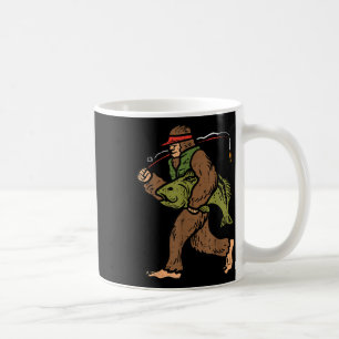 Mug Bigfoot Sasquatch Pêche Drôle Pêcheur Hommes Femme