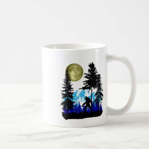 Mug Bigfoot se cachant sous la pleine lune pour l'aman