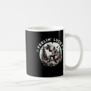 Mug Bigfoot St Patrick's Day Sasquatch Shamrocks Chanc