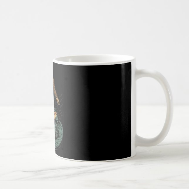 Mug Bigfoot Surfant Rétro Plage Art Cryptide Pour L'ét (Droite)