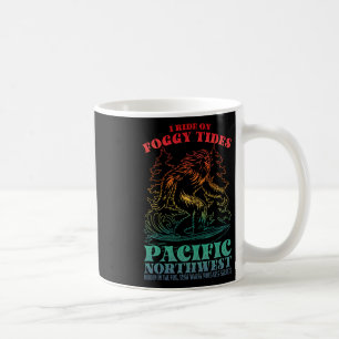 Mug Bigfoot Surfing Je surfe sur les marées brumeuses
