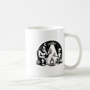 Mug Bigfoot Ufo Alien Pizza Feu de camp Randonnée Camp