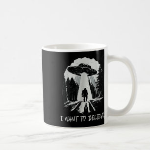 Mug Bigfoot Ufo Je Veux Croire Les Hommes De Forêt Rét