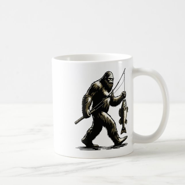 Mug Bigfoot Walleye Hunting Angler Sasquatch Walleye F (Droite)