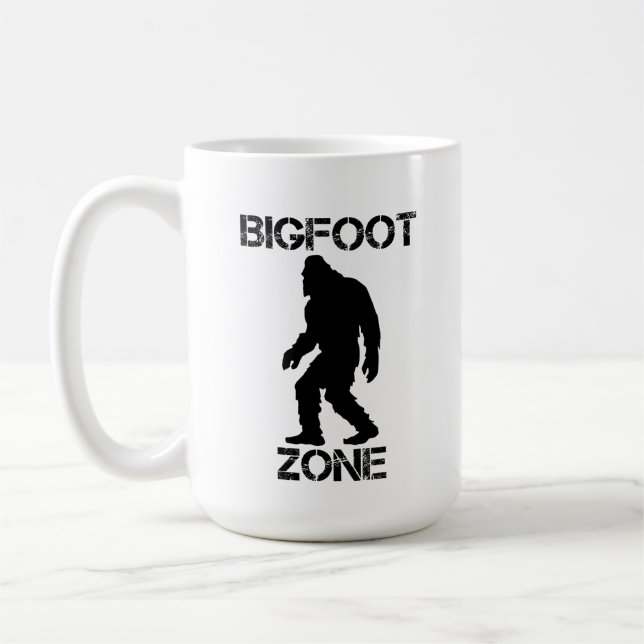 Mug Bigfoot Zone Funny Bigfoot (Gauche)