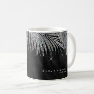 Mug Bijoux Mariage feuille feuille argent ID830