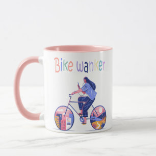 Mug  Bike wanker, Bike wanker, Road biker