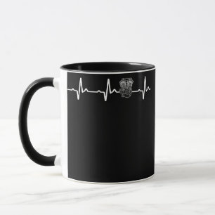 Mug Biker Dad Motorcycle Heartbeat I Love Motorcycle