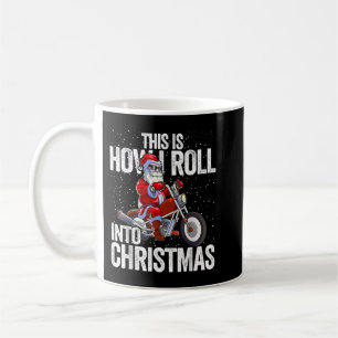 Mug Biker Santa Claus Hommes Garçons Moto Moto Ch
