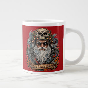 Mug Biker Santa méchant,Crâne de Santa Badass Bike