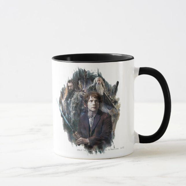 Mug BILBO BAGGINS™, THORIN OAKENSHIELD™ & Gandalf (Droite)