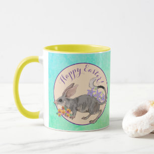 Mug Bilby de Pâques et fleurs australiennes heureux Pâ