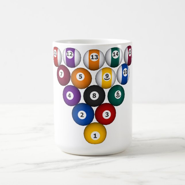 Mug Billard / Ballons de piscine : Musique personnalis (Centre)