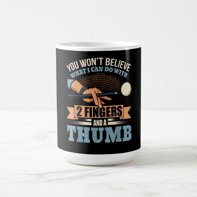 Mug Billard drôle piscine (Centre)
