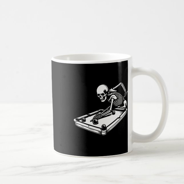 Mug Billard squelette billard snooker de la piscine d' (Droite)