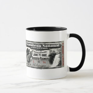 Mug Billet Convention Républicaine 1892