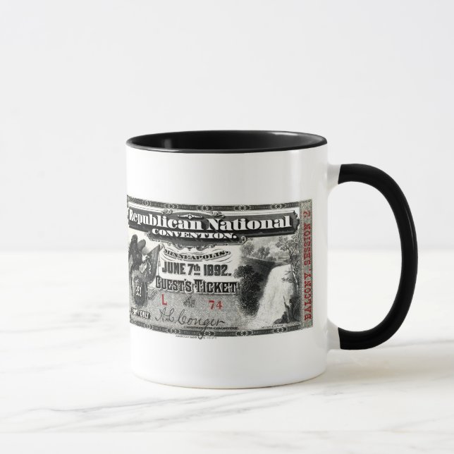 Mug Billet Convention Républicaine 1892 (Droite)