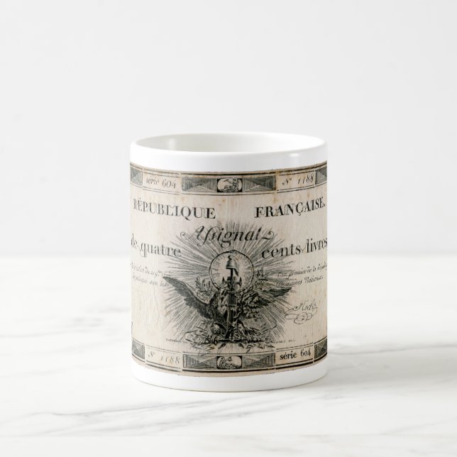 Mug Billet de banque d'Assignat de révolution (Centre)