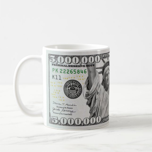 Mug Billet de cinq millions de dollars (Gauche)