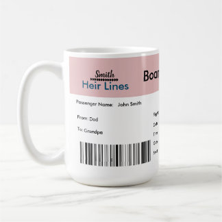 Mug Billet de transport aérien Voyage à thème Grossess
