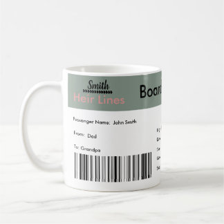 Mug Billet Faire-part de grossesse pour voyageur du mo