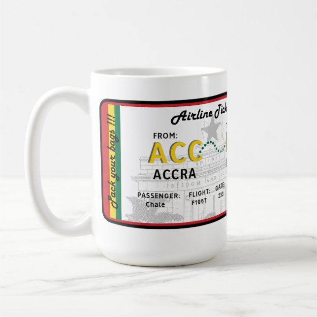 Mug Billet pour le Ghana (Gauche)