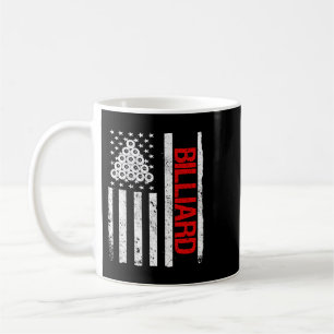 Mug Billiard American USA Drapeau Joueur Billard