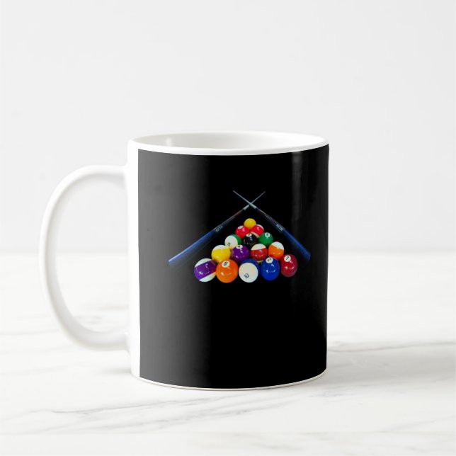 Mug Billiard Balls Cue Pool 8 Ball Player (Gauche)